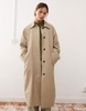 Weekday Nara oversized car coat in beige