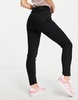 Bershka Petite high waist skinny jean in black