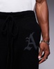 ADPT knitted loose fit sweatpants in black