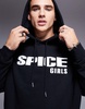 ASOS DESIGN unisex oversized licensed hoodie with The Spice Girls prints in black