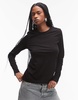 ARKET long sleeve t-shirt in black