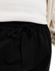 Brave Soul twill pants with elastic waist in black