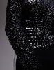 AllSaints Eris long sleeve top in leopard