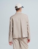 ASOS DESIGN smart harrington jacket in beige microtexture - part of a set