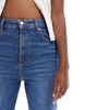 Bershka comfort fit mom jeans in mid blue