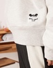 ASOS DESIGN Disney unisex boxy oversized scuba sweatshirt with Mickey Mouse prints in gray heather