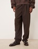 ASOS DESIGN penny loafers in brown