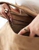 Stradivarius soft touch shoulder bag in brown