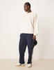 ASOS DESIGN extreme oversized long sleeve t-shirt in neppe texture in off white