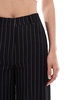 ASOS DESIGN Tall relaxed straight leg pants with 5 pocket detail in black stripe