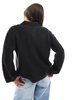 ASOS DESIGN balloon sleeve collared cardigan in black