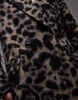 AllSaints Mabel wool blend coat in leopard