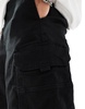 ADPT wide fit cargo short in black