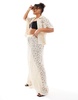 South Beach Curve crochet beach pants in cream - part of a set