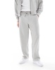 Bershka seersucker sweatpants in light gray - part of a set