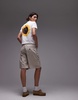 Carhartt WIP Brandon loose fit denim shorts in beige