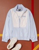 Weekend Collective oversized nylon jacket with graphic in pastel blue - part of a set