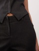 COLLUSION low rise pinstripe kick flare pants in black