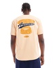 AAPE by A Bathing Ape backprint logo T-shirt in apricot