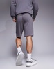 HUGO Bodywear tonal logo lounge shorts in gray