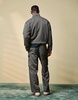 ASOS DESIGN smart wide cargo pants in gray herringbone with elasticated waist - part of a set