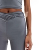 ASOS DESIGN double layer slinky v waist flares in gray - part of a set