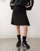 COLLUSION low rise midi skirt in pinstripe