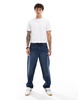 ASOS DESIGN roll sleeve cropped T-shirt in white