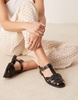 ASOS DESIGN Mirage slim fisherman shoe in black