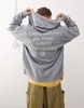 Aape By A Bathing Ape back print logo zip-up hoodie in gray
