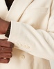 ASOS DESIGN slim blazer in cream corduroy