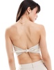 ASOS DESIGN v detail bandeau top in gray