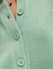 ASOS DESIGN banana sleeve boxy cardigan in sage