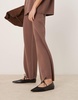 ASOS DESIGN Lithe pointed toe ballet flats with vamp tie in black