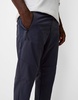 Bershka nylon pants in navy
