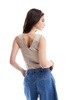 Dickies Meriden corset top in beige