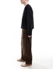 Bershka balloon fit jeans in vintage brown