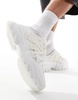 ASOS DESIGN chunky mule sneakers in white