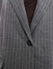 Bershka ultra oversized blazer in gray stripe