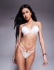 Ann Summers Lovers Lace string thong in white