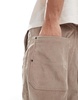 Bershka cord wide leg pants in camel
