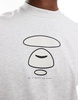 AAPE By A Bathing Ape logo ombre T-shirt in gray