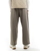 Bershka balloon tailored pants in beige