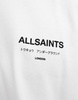 AllSaints Underground oversized t-shirt in white
