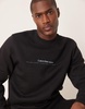 Calvin Klein Jeans minimal logo sweatshirt in black