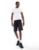 ASOS DESIGN essential 2 pack muscle fit t-shirts in black and white