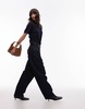 ARKET merino wool T-shirt in navy