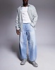 ASOS DESIGN horseshoe fit jeans in light wash blue