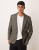 ASOS DESIGN regular blazer in black boucle