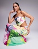 AFRM Tegan mesh maxi skirt in tropical print - part of a set